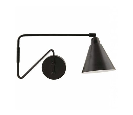 Housedoctor Kinderwandlamp Game metaal zwart/wit 15x13x70cm