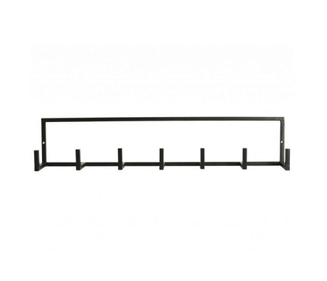 Housedoctor Kinderkapstok 'Rack' metaal zwart 60x8,2x12cm