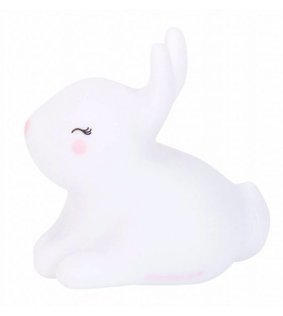 Kinderlampje Konijn Bunny Wit Roze 8x13x13cm Wonenmetlefkids