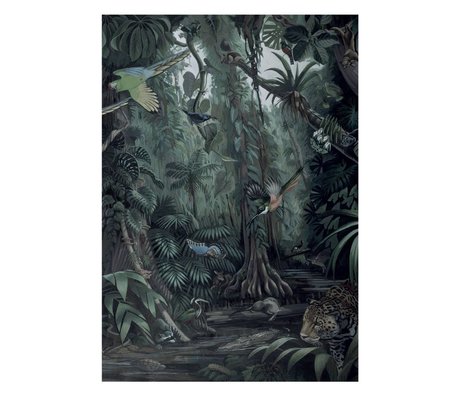 KEK Amsterdam Behang Tropical Landscapes groen vliesbehang 194,8x280cm (4 sheets)