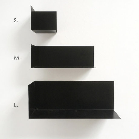 Groovy Magnets Magnetische kinderwandplank zwart metaal L 30x11x11cm