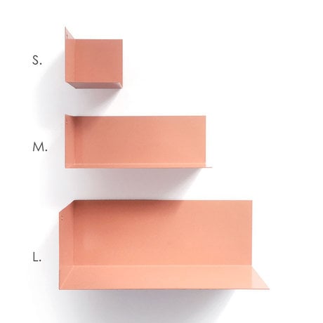 Groovy Magnets Magnetische kinderwandplank zalm roze metaal S 8x8x8cm