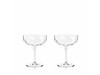 Viski Raye™ Faceted Crystal Coupes (Set of 2) by Viski