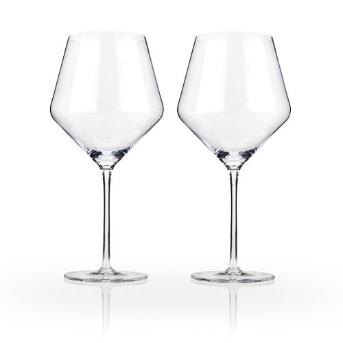 Viski Raye™ Crystal Burgundy Glasses Set Of 2 By Viski Wijnhandel Pandora S Bottle