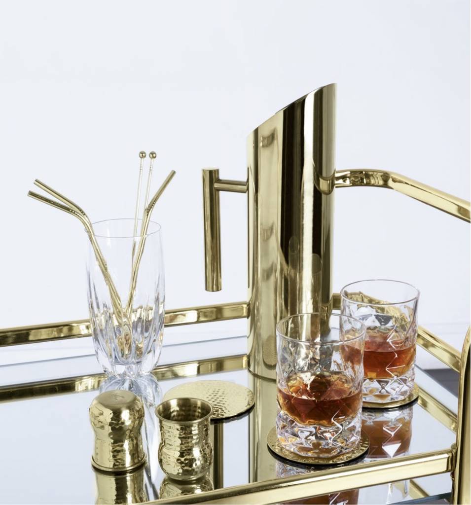 Viski Belmont™ Modern Gold Pitcher by Viski