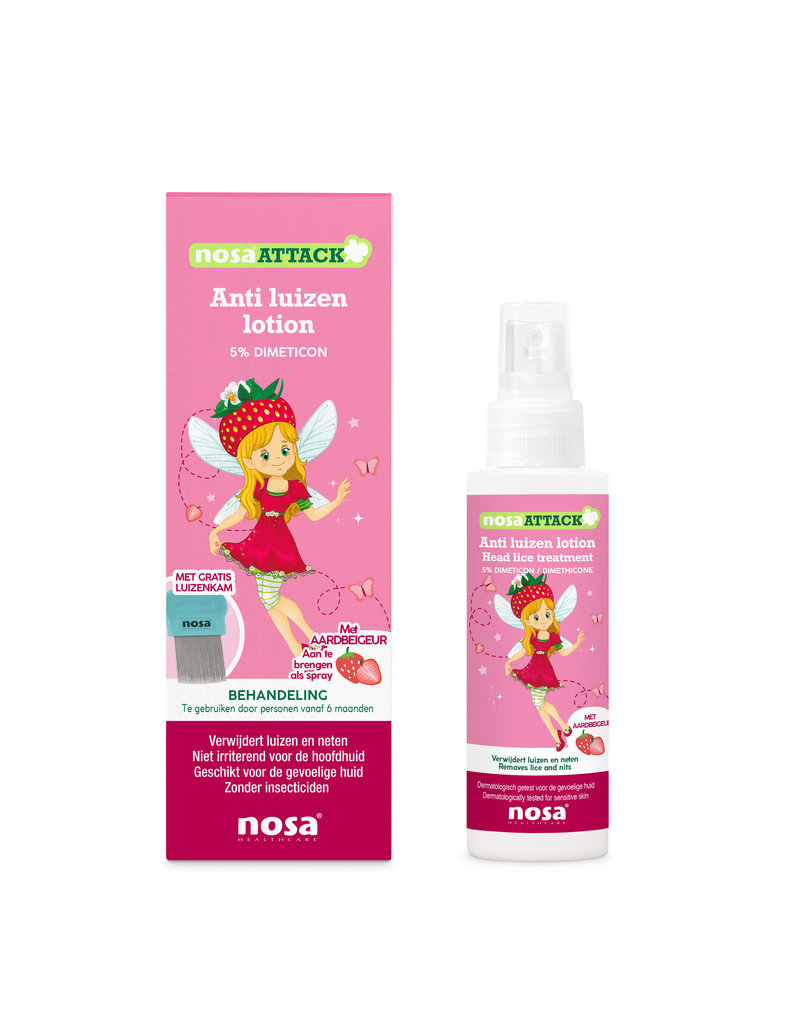 Nosa Attack & Protect Box Aardbei (shampoo, spray & lotion)