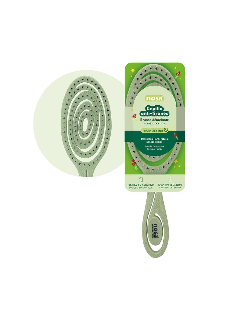 Nosa Detangler Brush Groen