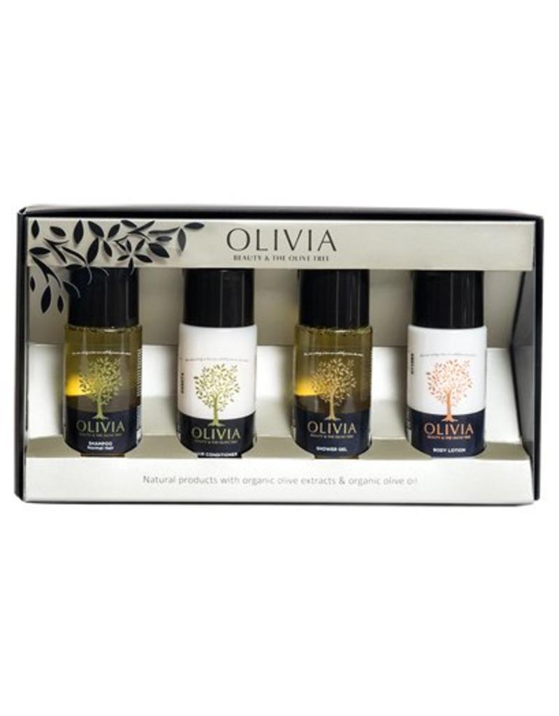 Olivia Gift Set Shampoo, Conditioner, Shower Gel & Body Lotion (4x60ml