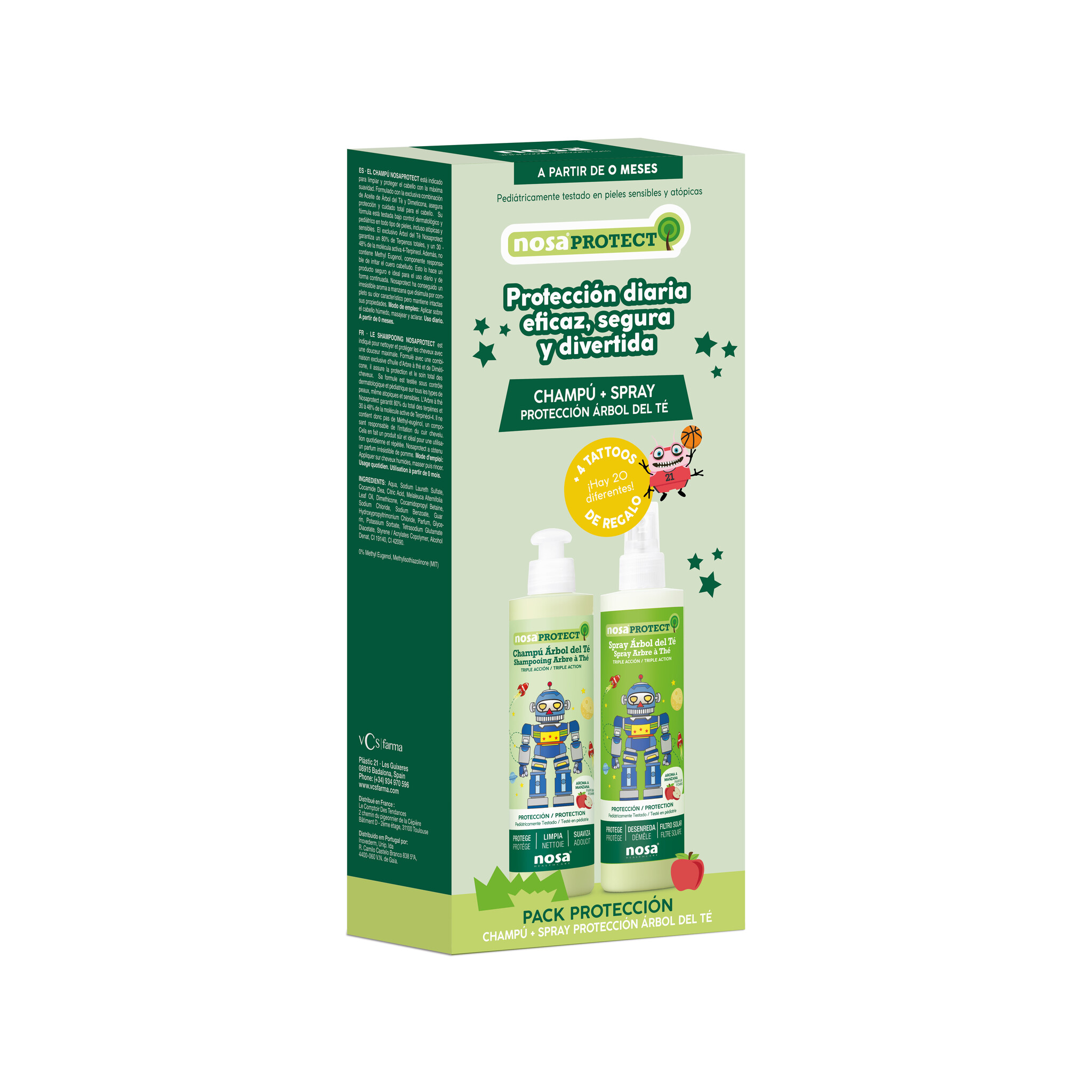 Protect Duo Pack Appel (Shampoo & Spray) - WOW Cosmetics