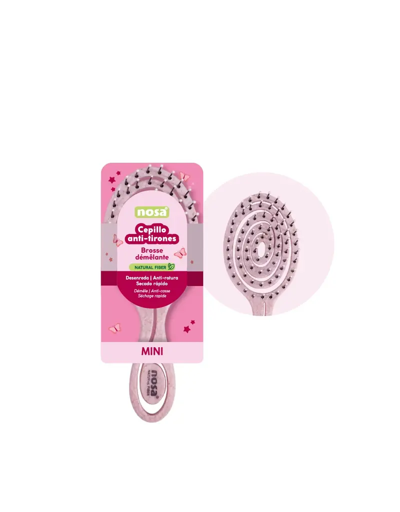 Nosa Mini Detangler Brush Pink