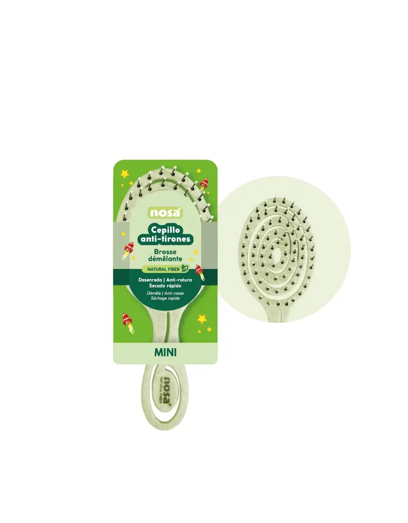 Nosa Mini Detangler Brush Green