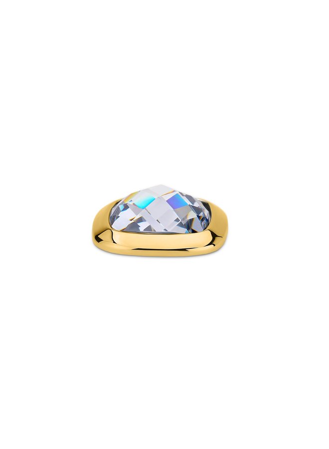 Melano Kosmic Facet Square steen Crystal 22 mm - gold