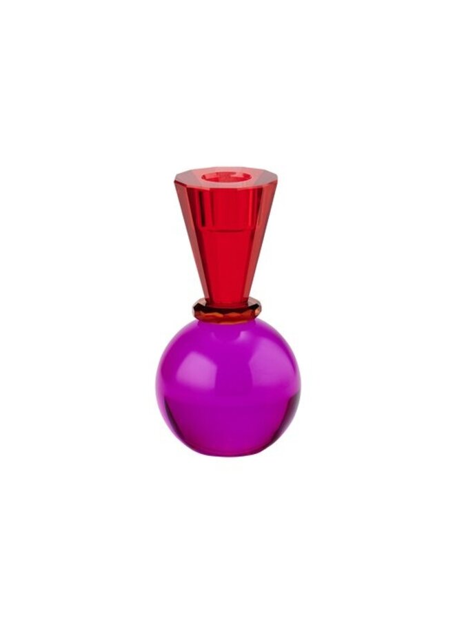 Giftcompany - Sari kristal kandelaar H13 - rood/roze