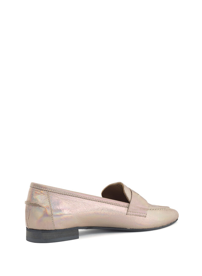 Babouche Gwen loafer - metallic roze