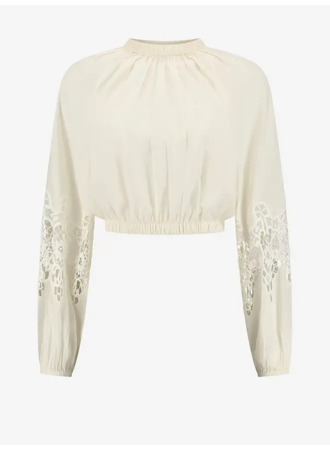 Nikkie Bolzano blouse - pearl