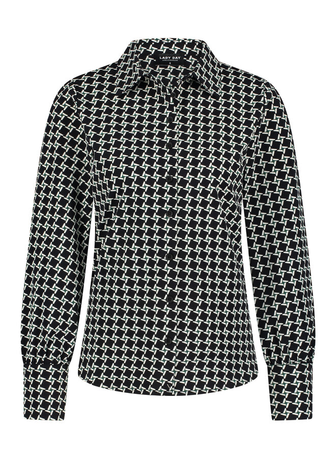 Lady Day Mila blouse - mystic check print