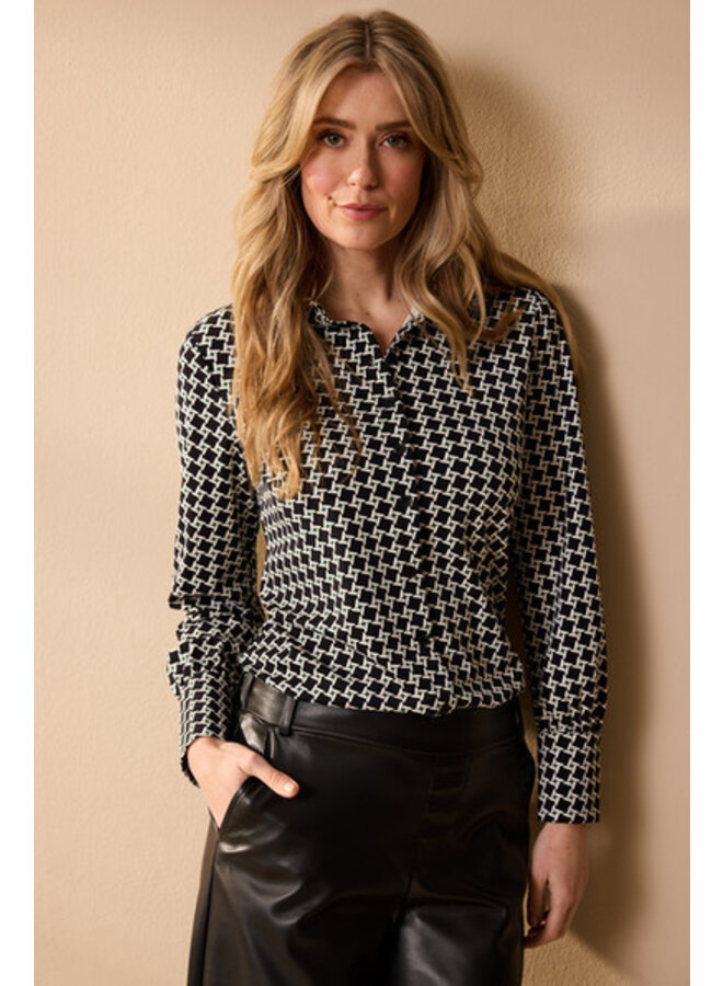 Lady Day Mila blouse - mystic check print