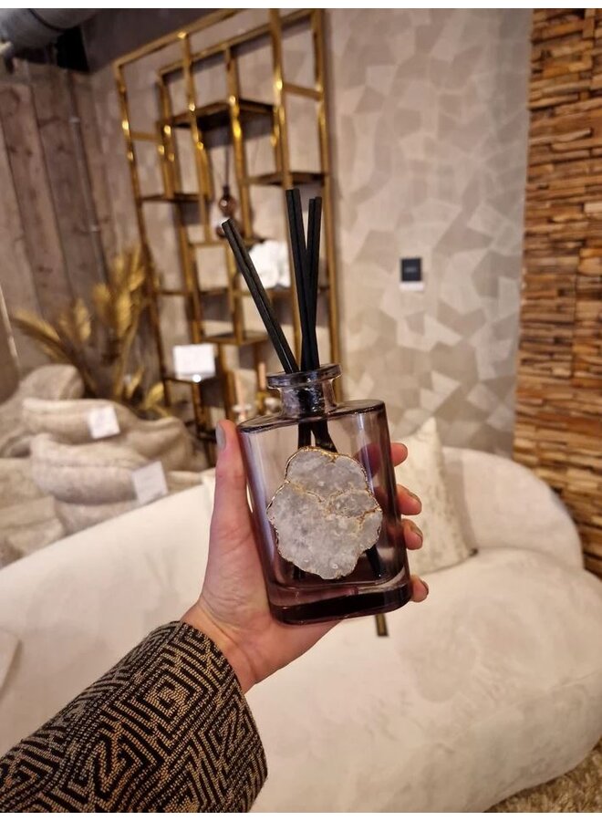 Toussaint Interieur - Geurstokjes met bergkristal Grey Fresh | 200ML