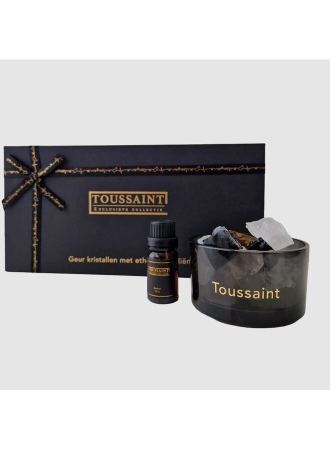 Toussaint Interieur - Giftset geurkristallen met etherische olie Grey fresh
