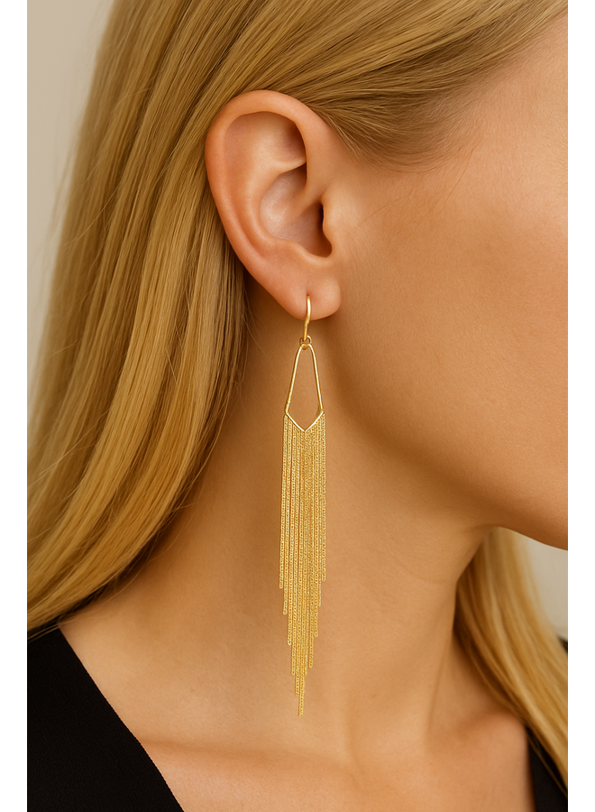 By shir  Maricruz party oorbellen - goud