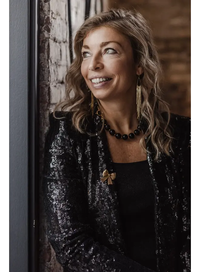 By shir Maricruz party oorbellen - goud