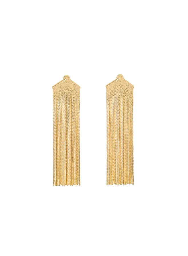 By shir sparkeling party oorbellen - goud