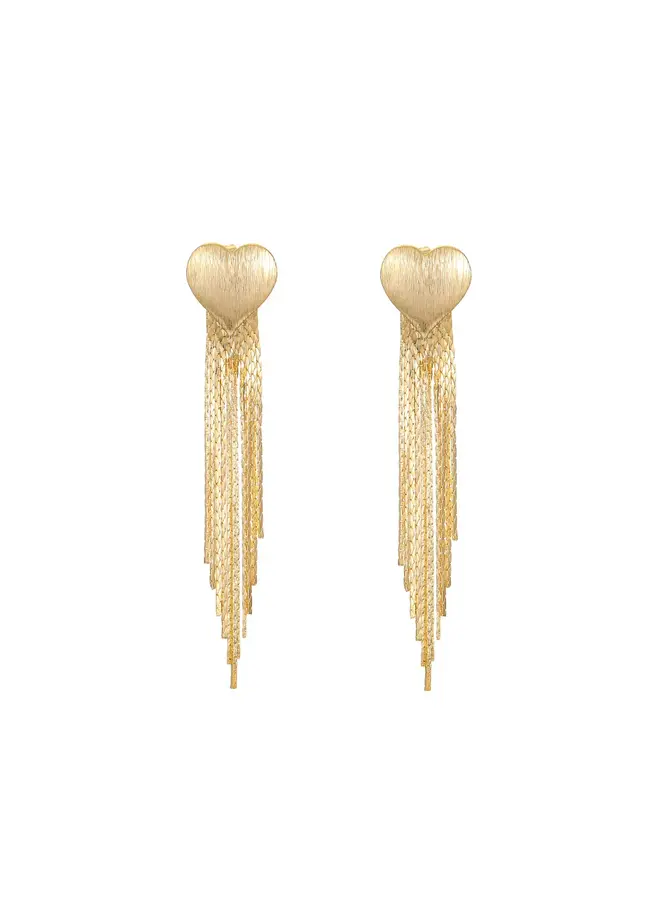 By shir  hart  party oorbellen - goud