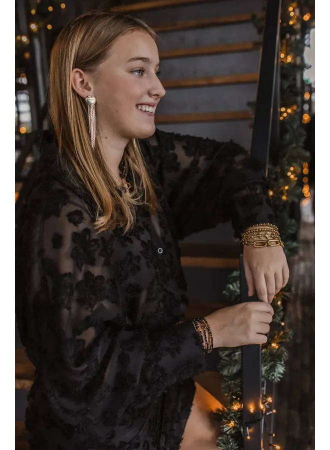 By shir hart party oorbellen - goud