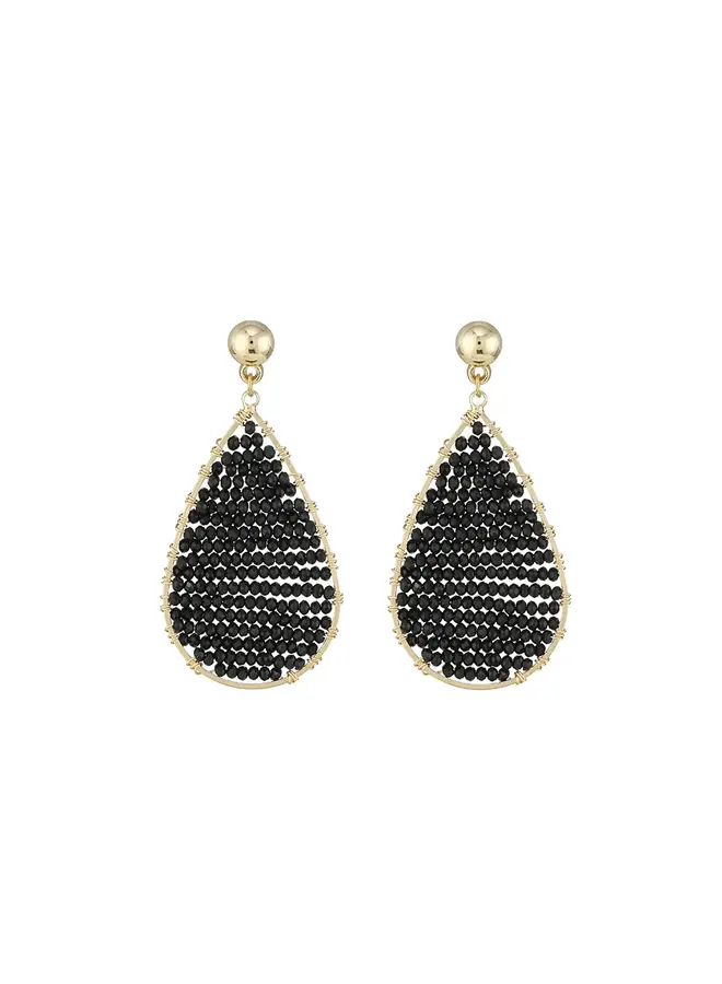 By shir luxe party  druppel oorbellen - goud