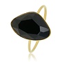 My Bendel gouden creatieve ring - onyx edelsteen