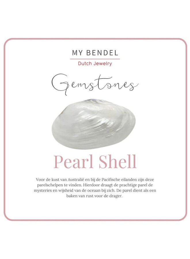 My Bendel gouden aanschuifring - witte parels