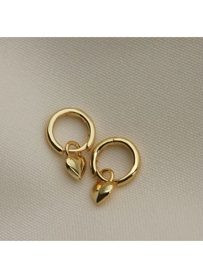 Karma Jewelry Hinged hoops loving heart