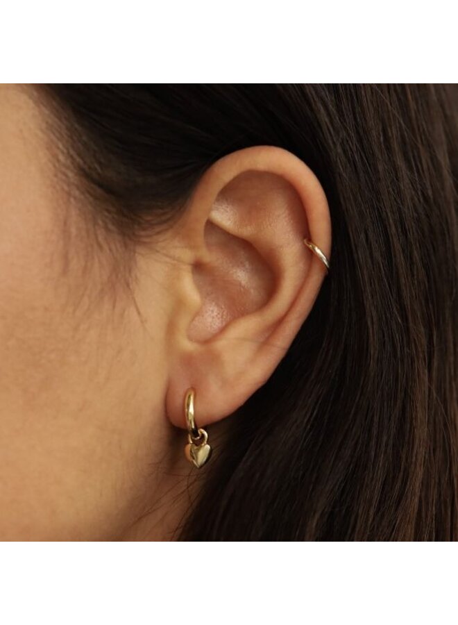 Karma Jewelry Hinged hoops loving heart
