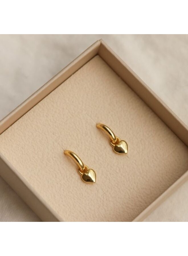 Karma Jewelry Hinged hoops loving heart