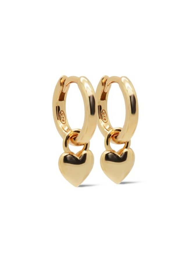 Karma Jewelry Hinged hoops loving heart