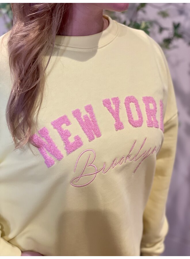 New york sweater - geel