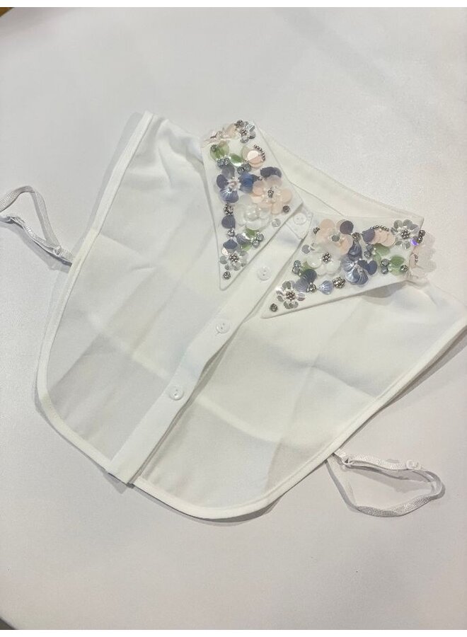 Luxe kraag met kralen en pailletten