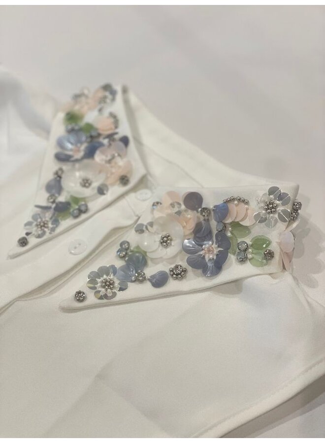 Luxe kraag met kralen en pailletten