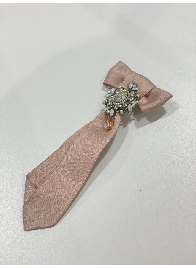 Elegante stropdas broche - roze