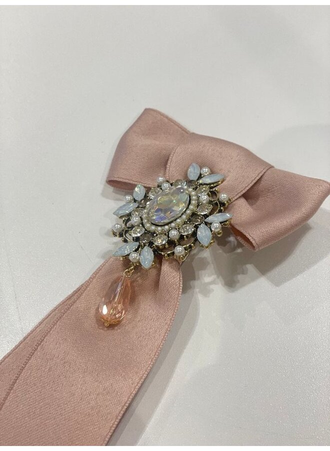 Elegante stropdas broche - roze
