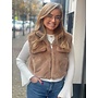 Fluffy gilet - bruin
