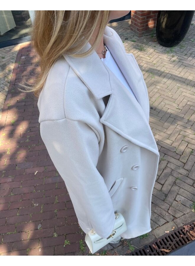 Trenchcoat jas - off white