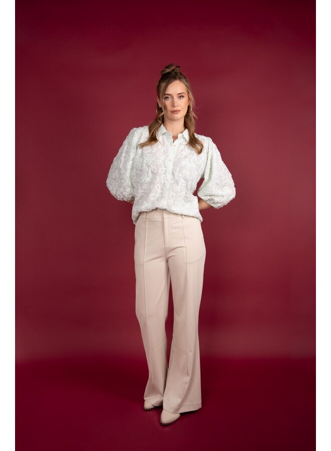 ICNK Amsterdam Jedde structured punta pants - sand