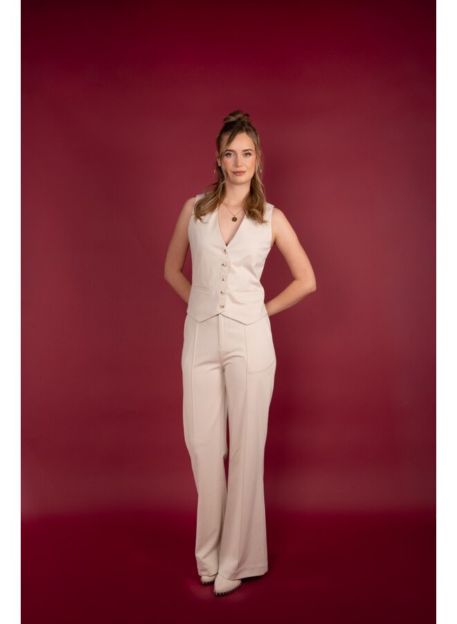 ICNK Amsterdam Jedde structured punta pants - sand