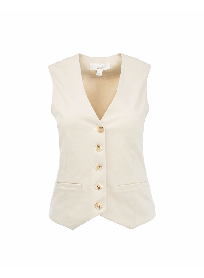 ICNK Amsterdam Jeska structured punta gilet - sand