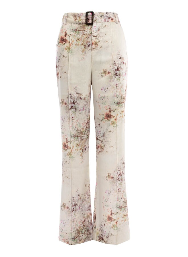 ICNK Amsterdam Danthe flower lurex pants
