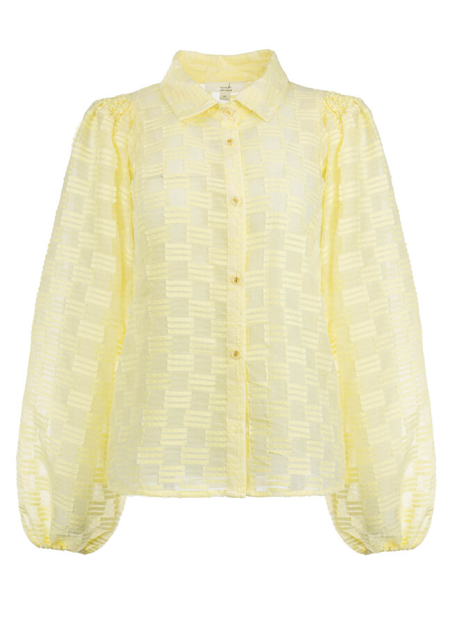 ICNK Amsterdam Job 3D blouse - geel