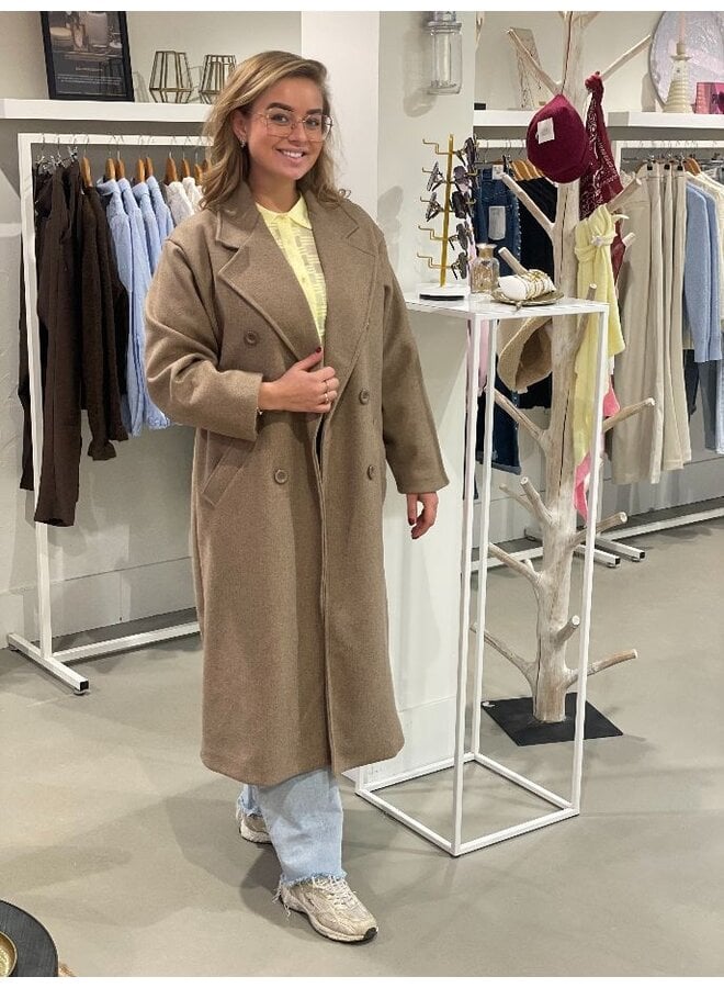 Trenchcoat jas - gemêleerd taupe