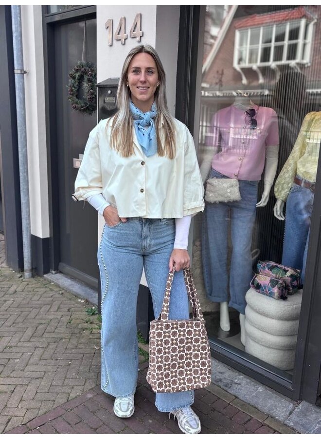 Wideleg jeans met studs