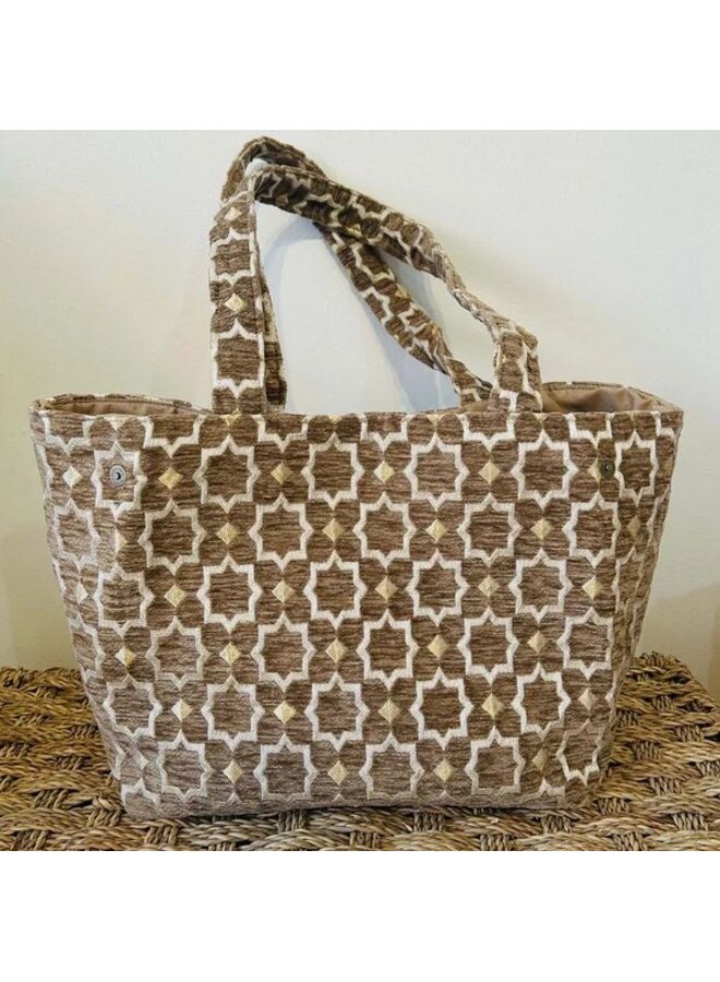 Zélia Atelier bag small - bruin/goud